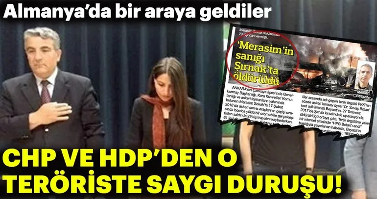 CHP ve HDP’den teröristlere saygı duruşu