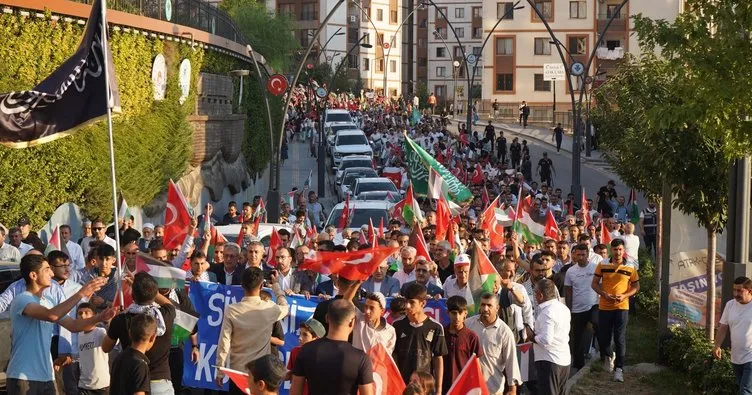 Şırnak’ta Binler Filistin’e Destek için Yürüdü