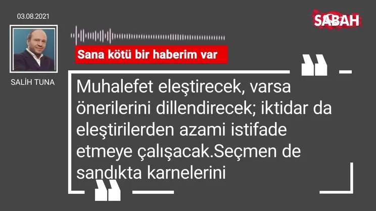Salih Tuna | Sana kötü bir haberim var