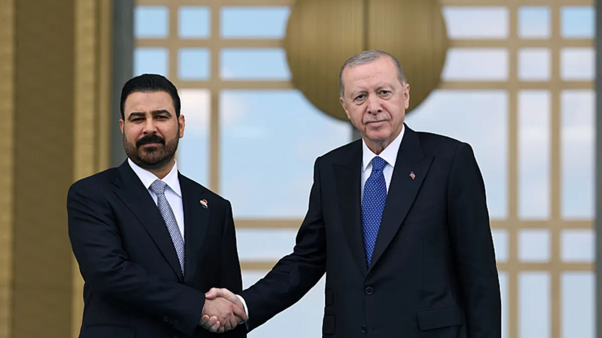 Başkan Erdoğan Irak Başbakanı Ali Zeydi'yi resmi törenle karşıladı