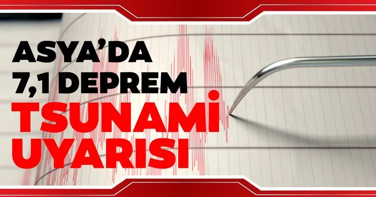 Endonezya’da  7,1 büyüklüğündeki depremin ardından tsunami uyarısı yapıldı