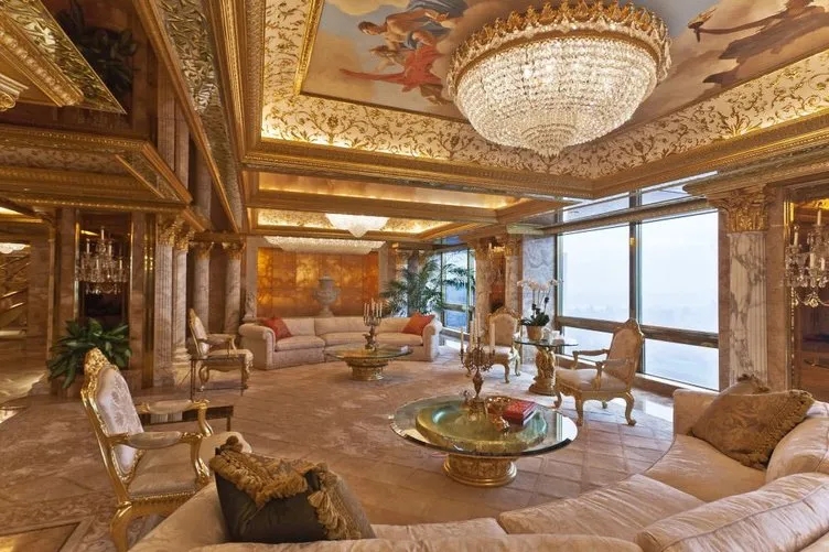 İşte Trump’ın altın kaplama o evi