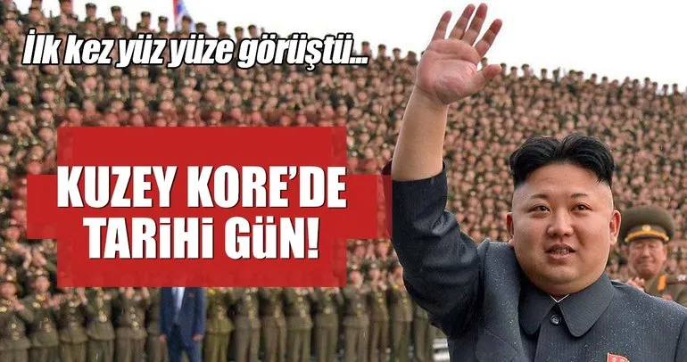 Kim Jong Un ilk defa Güney Koreli yetkililerle yüz yüze görüştü