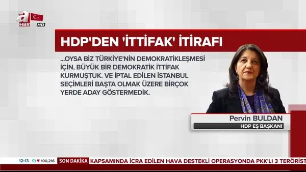 CHP ile kurdukları ittifak hakkında konuşan HDP Eş Başkanı Pervin Buldan CHP'ye sitem etti!