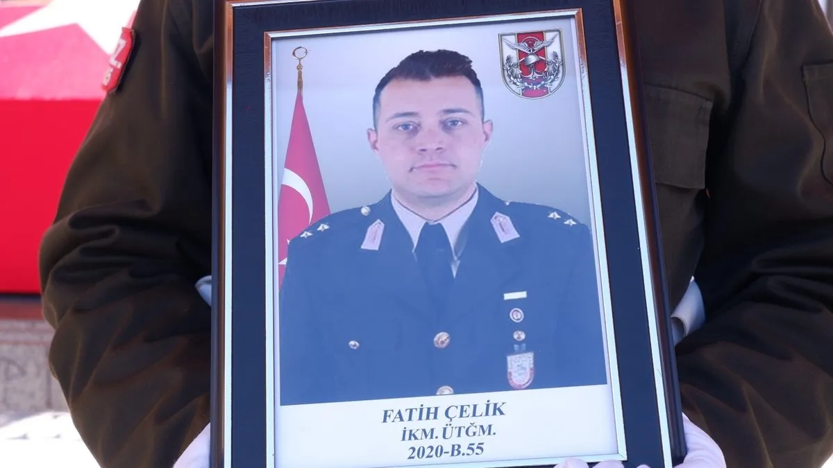 Erzurumlu şehit Üsteğmen Fatih Çelik'e veda: Nişanlısıyla ilgili o detay yürek yaktı!