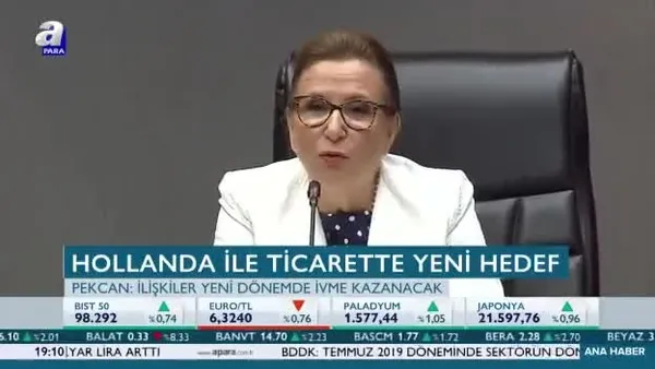 Pekcan: Ticaret hacmini 10 milyar dolara çıkarmayı hedefliyoruz