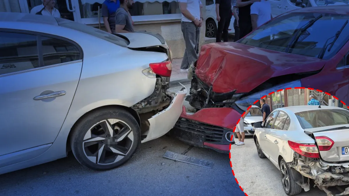 Eskişehir'de alkollü sürücünün çarptığı araçlar