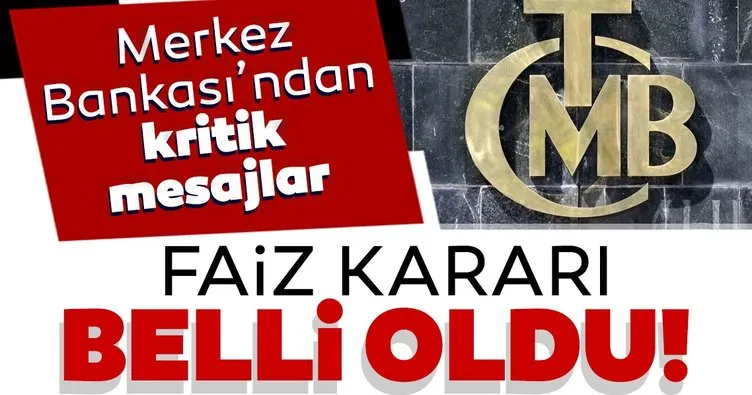 SON DAKİKA: Merkez Bankası Şubat ayı faiz kararı belli oldu!