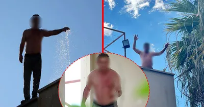 Eski eşini istedi çatıda dehşet saçtı! 3 saatin sonunda ikna edilen adam hastaneye kaldırıldı