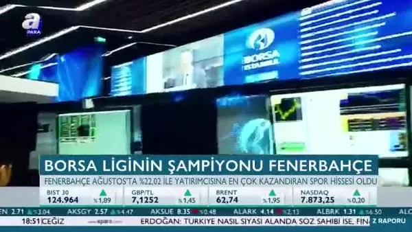 Borsa liginin Ağustos şampiyonu Fenerbahçe