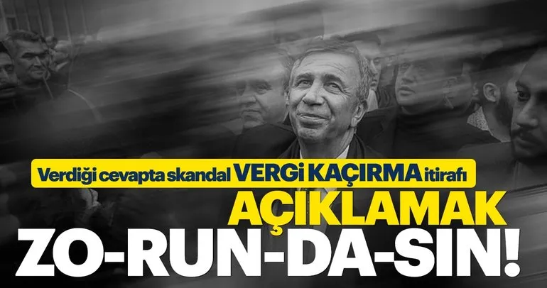 AK Parti’den flaş Mansur Yavaş açıklaması: Biz taraf değiliz, Sen soruları cevapla!