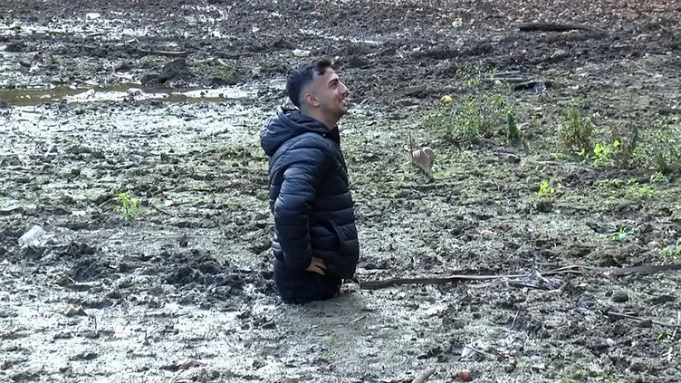 Gölde balık tutmak isteyince olanlar oldu: Balık olup yakalandık