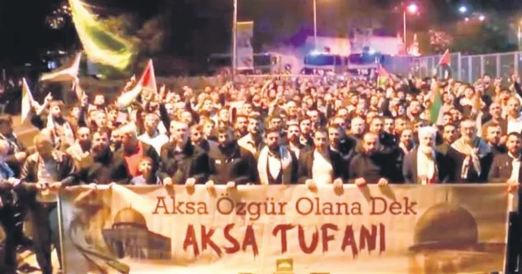 ABD Başkonsolosluğu önünde Gazze eylemi