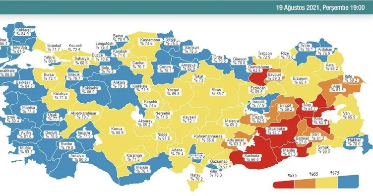 Samsun ‘Mavi’ oldu