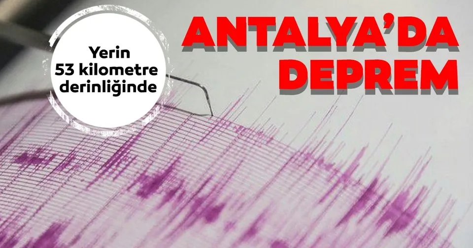 Son dakika: Antalya'da deprem - Son Dakika Haberler