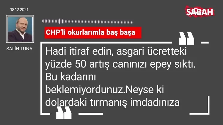 Salih Tuna | CHP’li okurlarımla baş başa