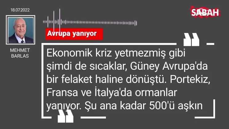 Mehmet Barlas | Avrupa yanıyor