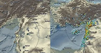 Depremin etki alanının haritası! İşaretli 4500 nokta felaketin boyutunu gözler önüne serdi