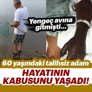 Yengeç avına gitti hayatı kabusa döndü!