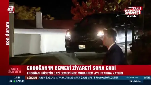 Son dakika: Başkan Erdoğan, Ankara'da Hüseyin Gazi Cemevi'nde Muharrem ayı iftarına katıldı | Video