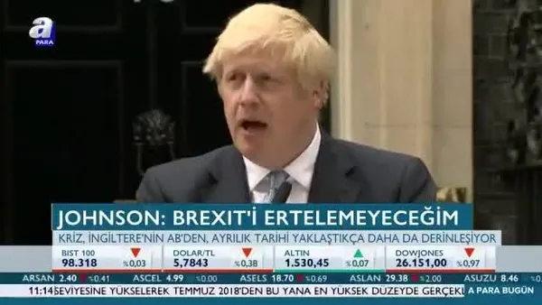 Johnson: Brexit’i ertelemeyeceğim