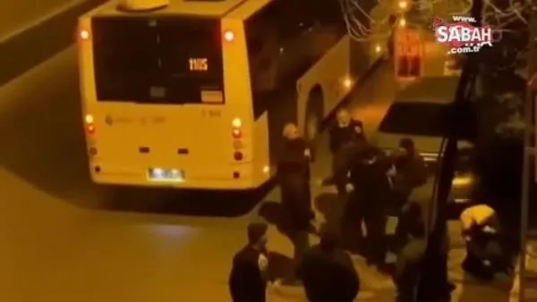 Sultanbeyli'de İETT şoförüne tekme tokatlı saldırı | Video