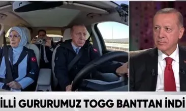 Başkan Erdoğan Togg direksiyonunda! İlk kez atv ve A Haber ekranlarında yayınlandı