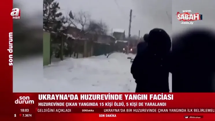 SON DAKİKA HABERİ: Ukrayna'da huzurevinde yangın çıktı! 15 kişi hayatını kaybetti | Video