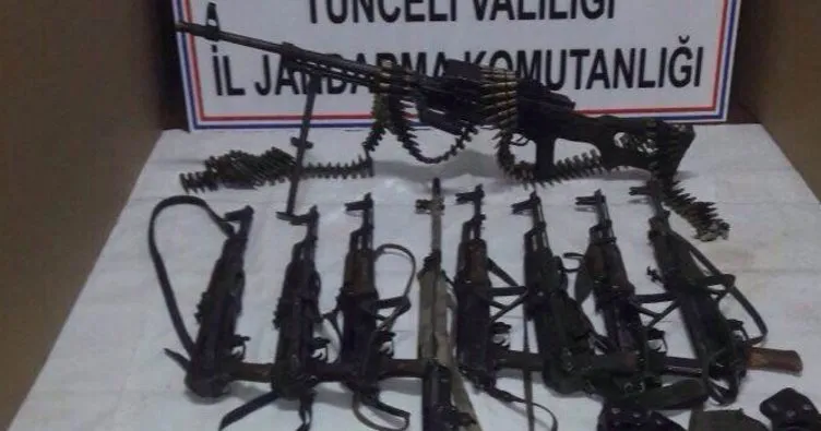 7 teröristten çok sayıda silah ve mühimmat ele geçirildi