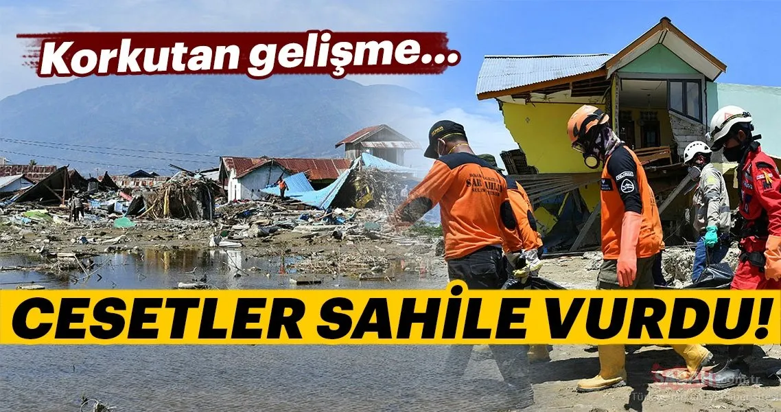 Tsunaminin ardından sahile cesetler vurmaya başladı