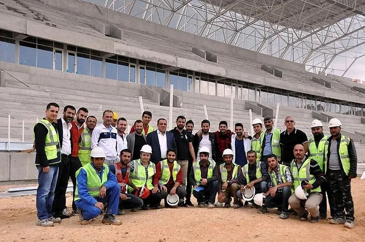 Gaziantep’in yeni stadı yükseliyor