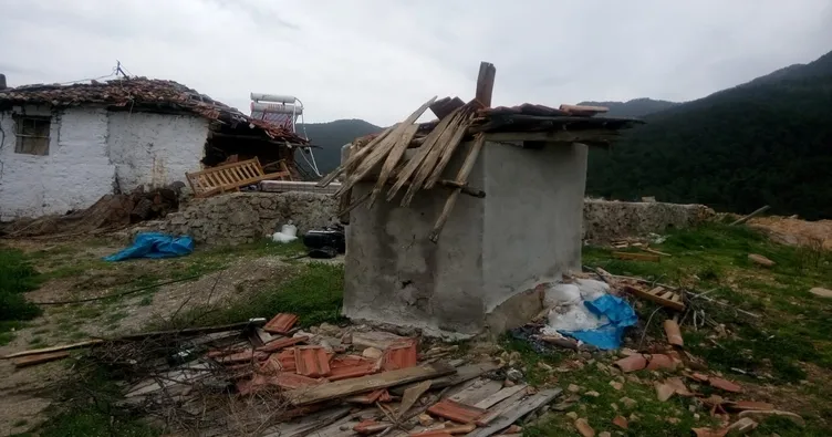 Aydın’da rüzgar, evi uçurdu