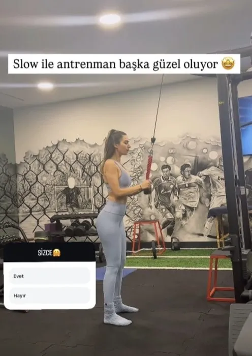 Mesut Özil’in eşi Amine Gülşe spor yaptığı anları paylaştı, beğeni yağdı! Kim der iki çocuk annesi…