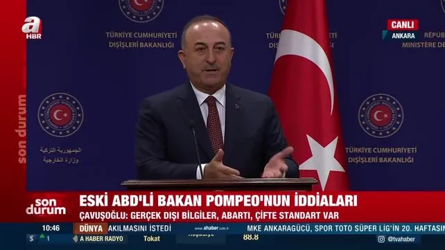 Son Dakika: Bakan Çavuşoğlu'ndan Eski ABD’li Bakan Pompeo'nun iddialarına yanıt | Video