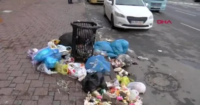 İstanbul Kadıköy’de belediye işçileri grev yaptı, çöp dağları yükselmeye başladı | Video