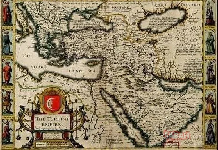 Osmanlı Haritası - Osmanlı İmparatorluğu Kuruluşundan Çöküşüne En Geniş Sınırları