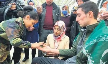 PKK’dan kurtardığı oğlunu asker kınasıyla vatan nöbetine gönderdi
