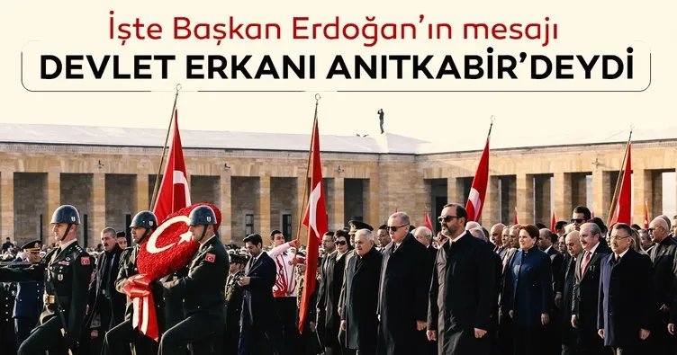 Anıtkabir’de Atatürk’ü anma töreni
