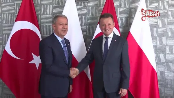 Milli Savunma Bakanı Akar, Polonyalı mevkidaşı Blaszczak ile görüştü | Video