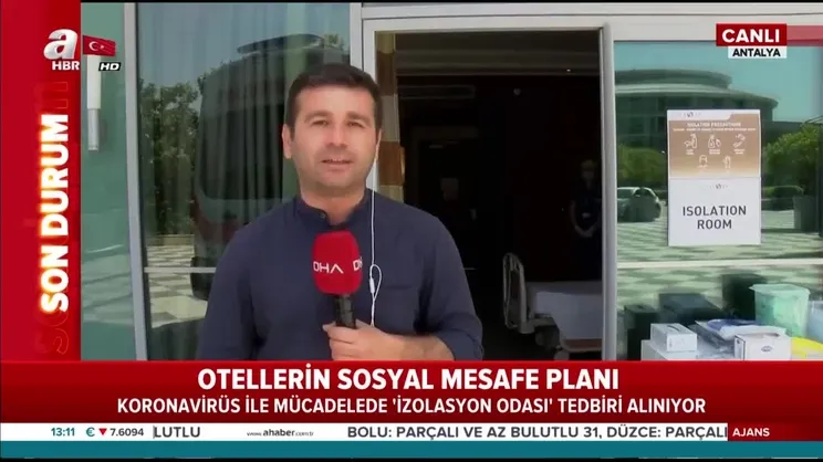 Otellerde koronavirüs önlemleri | Video