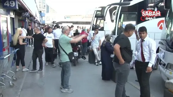 Otogarda bayram yoğunluğu başladı | Video