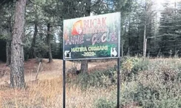 Anne ve çocuklara özel hatıra ormanı