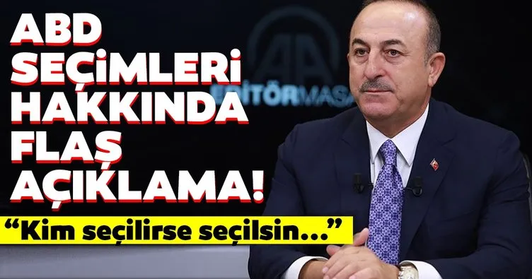 Son dakika! Bakan Çavuşoğlu’ndan ABD seçimleri ile ilgili açıklama: Kim seçilirse seçilsin...