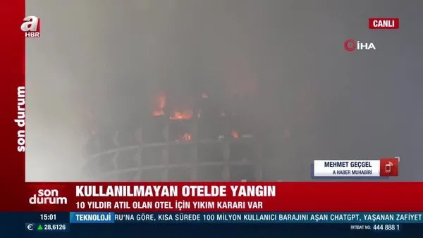 Gaziantep'te 17 katlı otelde yangın! | Video