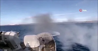 Türk Deniz Kuvvetleri’nden Saros Körfezi’nde atış eğitimi | Video
