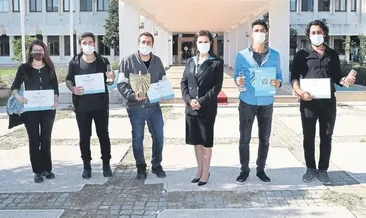 Genç yeteneklere teşekkür belgesi