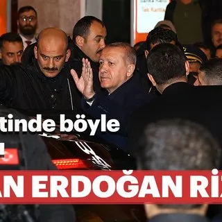 Başkan Recep Tayyip Erdoğan Rize'de