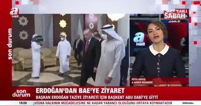 Başkan Recep Tayyip Erdoğan’dan BAE’ye taziye ziyareti | Video