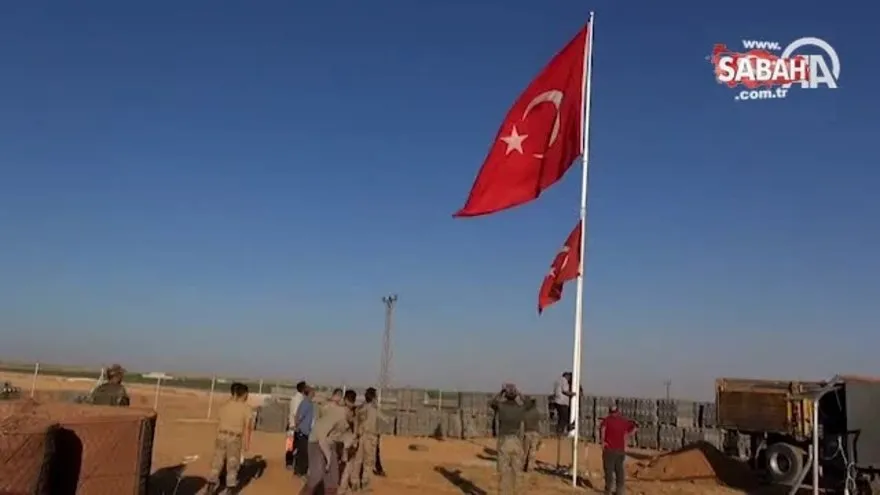 Suriye Sinirina 6 Metrelik Turk Bayragi Videosunu Izle Son Dakika Haberleri