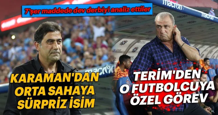 7 maddede Galatasaray - Trabzonspor maçı